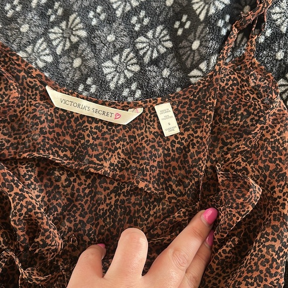 90s Victoria Secret cheetah Polyester Dress - Picture 5 of 7